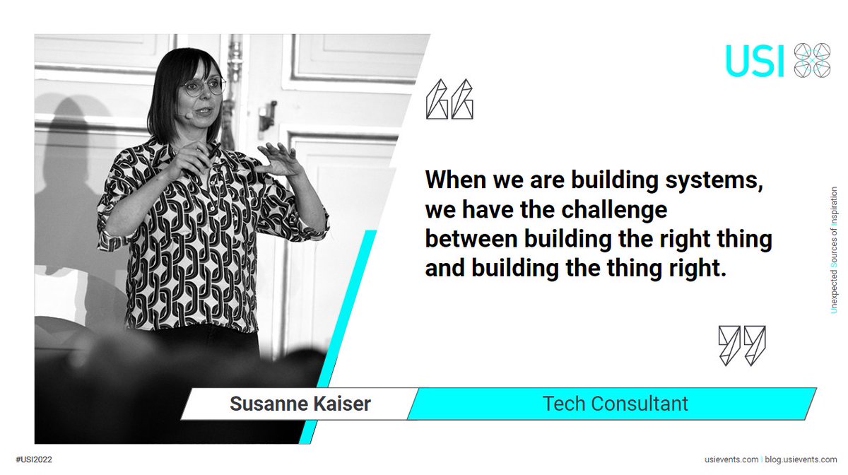 [#USI2022] 🚀Une conférence hors normes avec Susanne Kaiser (@suksr) qui réussit le tour de force d’agréger nombre de tendances actuelles dans les pratiques numériques : micro-services, #DDD, Wardley Maps, #TeamTopologies, Serverless... !

#WardleyMap #design
