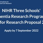 Image for the Tweet beginning: 📢📢 Jointly with @NIHRSPCR and
