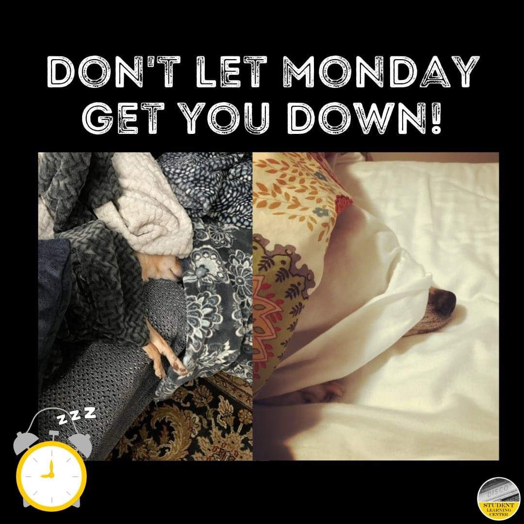 app_slc's tweet image. Don&apos;t let Monday get you down! Make sure to sign up for a virtual peer academic coaching (PAC) appointment or appointment-based tutoring session today!! Sign up via TutorTrac. For more information, visit studentlearningcenter.appstate.edu 😴💻✨