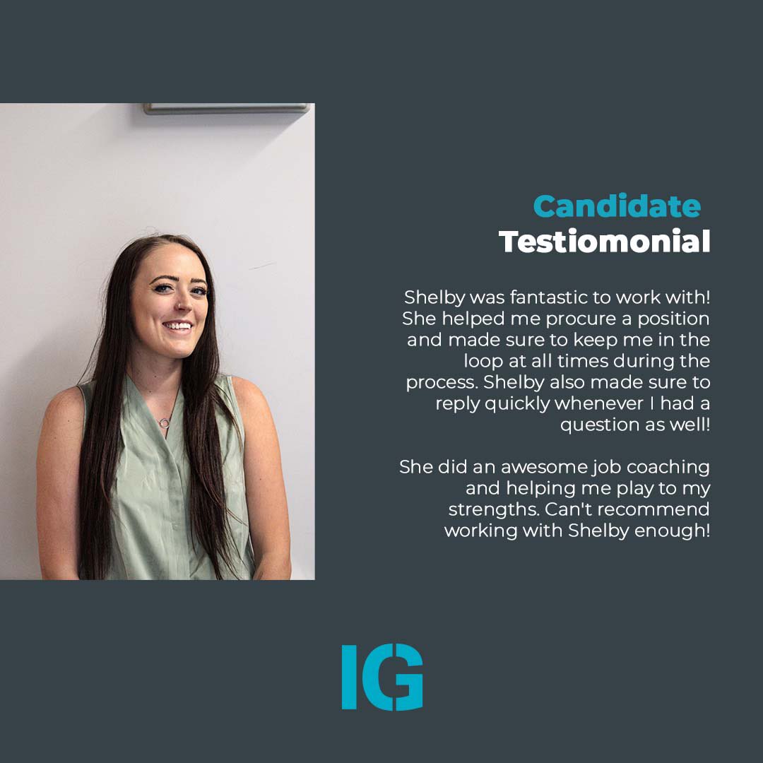 IG_Recruit's tweet photo. ⭐️Candidate Testimonial⭐️

Well done to Shelby!

If you would like to learn about the roles Shelby has available, please reach out via;

LinkedIn
Shelby.dulin@igrecruit.com
+1 201 483 0107

#candidate #testimonial #recruitment #recruiting #igforlife#intelligentgrowth #igrecruit https://t.co/l0ZVDsRFzA