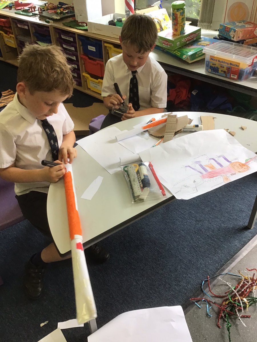 LaxtonJunior's tweet photo. There were dragons galore in Year Two after reading The Dragon Machine by Helen Ward @theliteracytree They created their dragons by making a drawing with descriptive words then created it. What a busy afternoon #LJSYearTwo #WeAreLJS #Art #English #Collaberation https://t.co/FN10BsYlIk