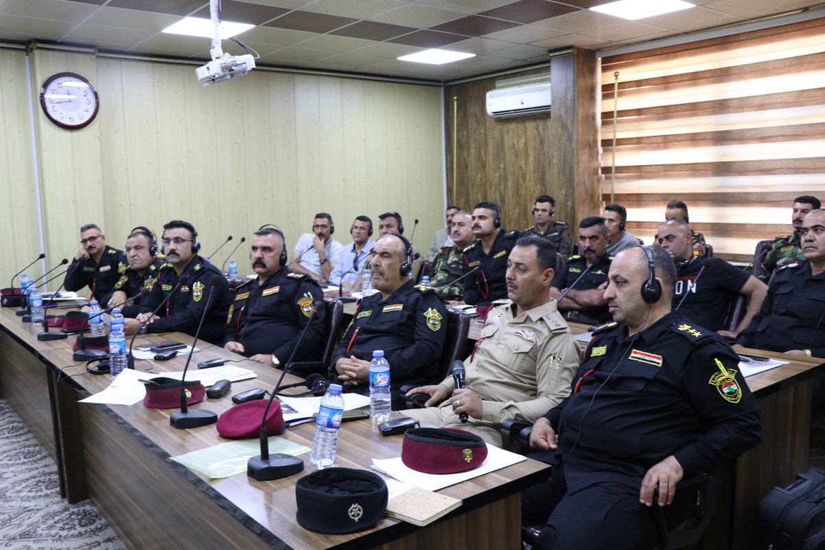 EuamIraq's tweet photo. Between 20-23 June 2022, #EUAMIraq facilitated a four-day Policing Public Protest Workshop. The event was held at the @socialmoigoviq's Training & Qualifications Directorate in #Baghdad for gold and silver commands at both strategic and tactical levels. https://t.co/xZvGXGeSSg