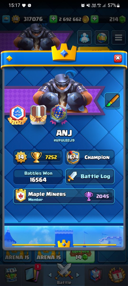 Hehehe ez egg achievement in clash royale