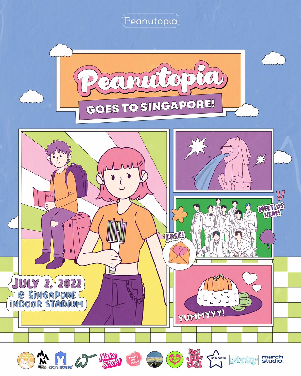 plandartmarket's tweet photo. In celebration of NEO LINK SG, Peanutopia is collaborating with 12 Indonesian fan-artists by giving away FREE &amp; RANDOM Mystery Packs at the venue!

📍SIS 🇸🇬 
🗓 July 2nd, 2022
🕰 TBA

#NCT127 #NCT127inSG 
#NCT127_NEOCITY_THE_LINK       
#NEOCITY_THE_LINK_SG https://t.co/sizqzol4nv