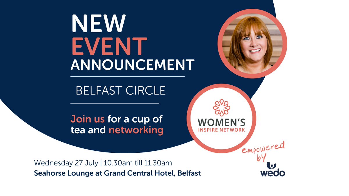 CopperSquareNI's tweet image. Fancy a cuppa and a chat? Join me on Wednesday 27 July 10.30am in the beautiful Grand Central Hotel for a morning networking with @WomensInspireIE #BelfastHour #SummerNetworking