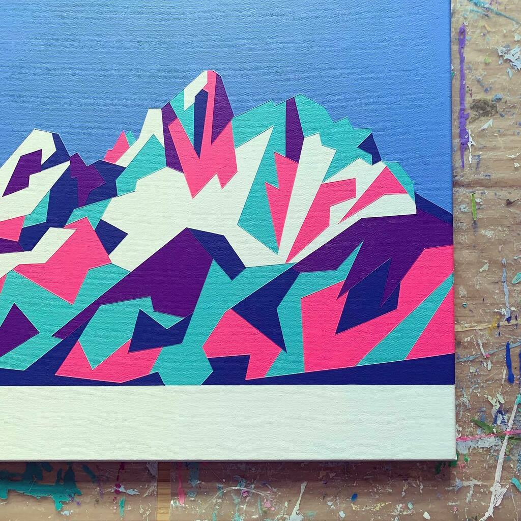 Brightening thing up a bit 
(if only I could capture how bright the pink is 😎)
.
.
.
#mountainmonday #ampainting #artprocess #studioscenes #artoftheday #artofinstagram #mountainart #mountainartist #mountainpainting #mountain #mountains #mountainscape… instagr.am/p/CfUYLz8soQL/