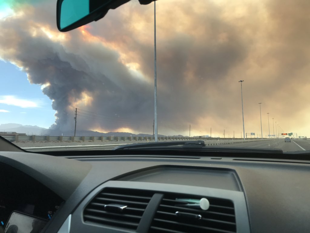 just1nbruce's tweet photo. Tuesday (June 28th) is 2 year anniversary of #MahoganyFire on Mt. Charleston. Burned 5k acres in a few hours (below Deer Creek Road between Kyle Canyon & Lee Canyon roads) & took 10 days to be 100% contained. U.S. Forest Service says it was human caused. 📷 via @AustinCarterTV. https://t.co/oSCkPm54wg