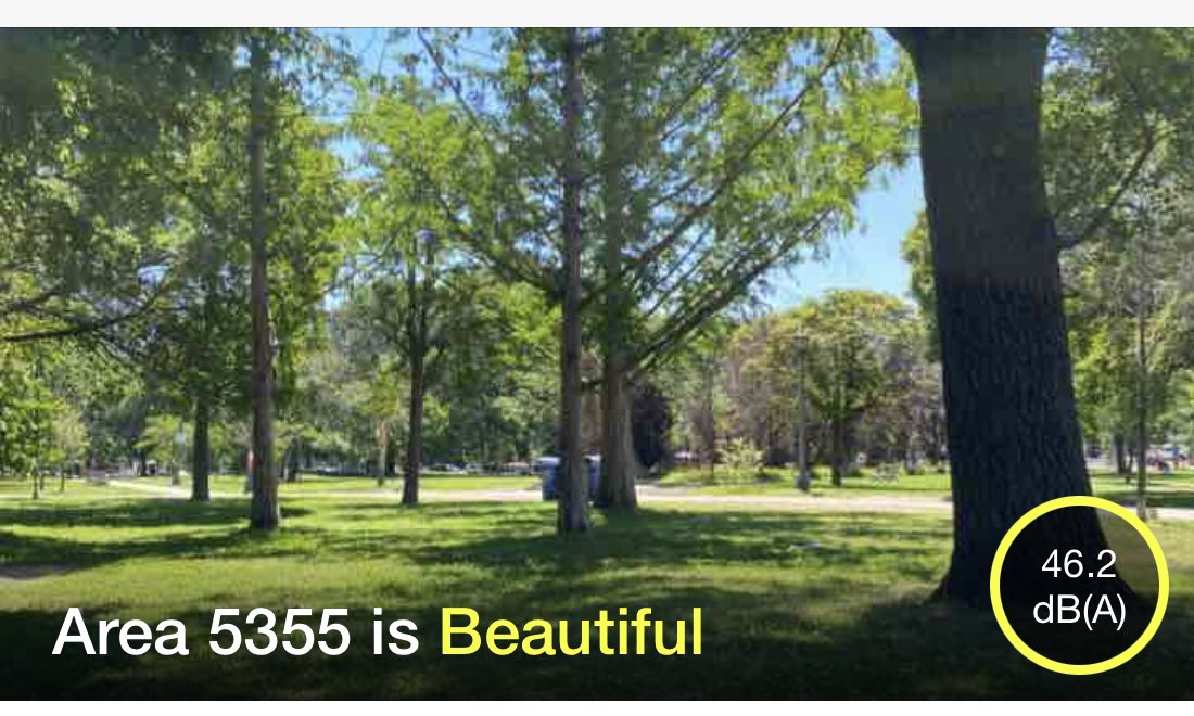 Antonella Radicchi, PhD (@antoradix) on Twitter photo What a #Beautiful, #Green and #Quiet spot crowdsourced in #Toronto #Canada πππ»π³ π₯° data #openaccess at map.opensourcesoundscapes.org/area-detail/53β¦ #liveability #soundscape #environment via <a href="/HUSHCITYapp/">Hush City app</a> What a #Beautiful, #Green and #Quiet spot crowdsourced in #Toronto #Canada πππ»π³ π₯° data #openaccess at map.opensourcesoundscapes.org/area-detail/53β¦ #liveability #soundscape #environment via <a href="/HUSHCITYapp/">Hush City app</a>