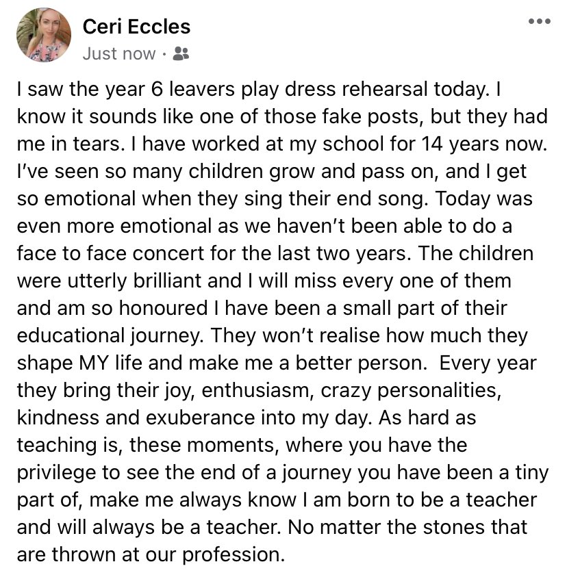 Something I posted on my fb that I wanted to share.