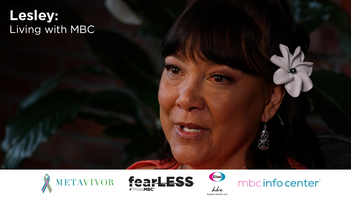 Like many people, Lesley had not known about #MBC. The cancer had already spread when she was diagnosed. 

“That was the first time that I had ever heard of metastatic. The breast cancer just totally bypassed all my lymph nodes and went straight into my bones. I was in shock”.