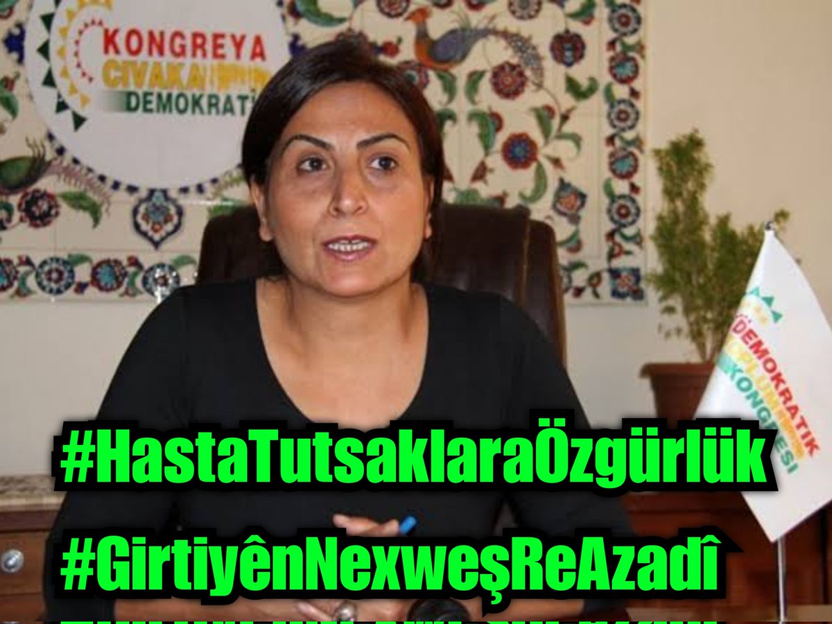 ATK raporuna göre Demans hastası olan Aysel Tuğluk biran evvel serbest bırakılmalıdır.
#GirtiyênNexweşReAzadî
#HastaTutsaklaraÖzgürlük