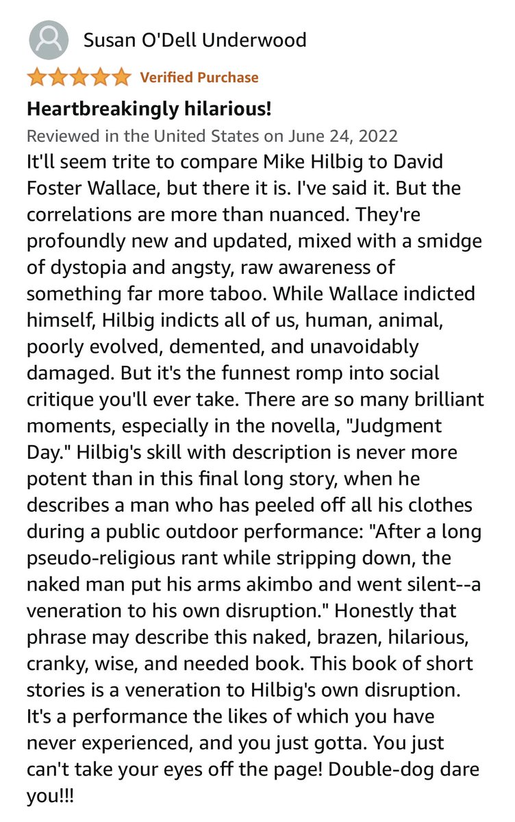 One of the best reviews I’ve ever gotten ha