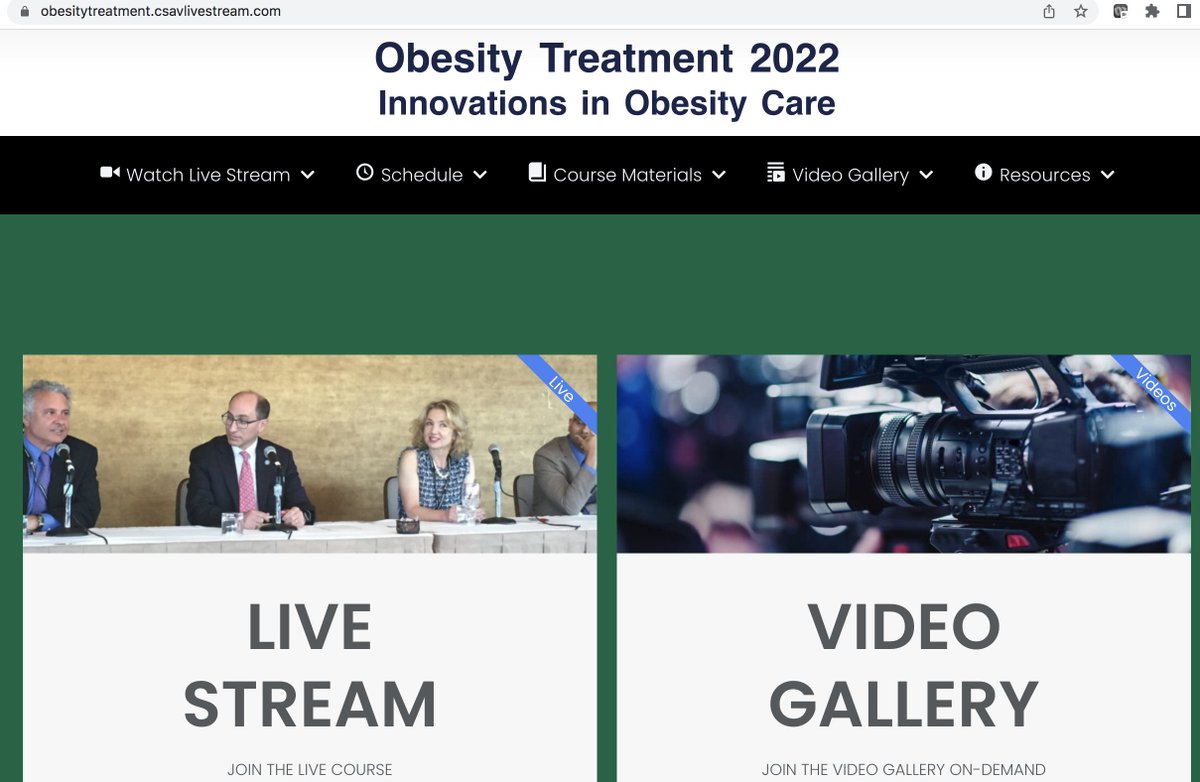 Amazing to teach alongside colleagues and friends again this year (virtually) at the Obesity Treatment course! Currently speaking - Dr. Donna Ryan and Dr. Lee Kaplan 👏 #obesitycourse2022 Live Stream & Video Gallery:➡️web.cvent.com/event/51bf460b…