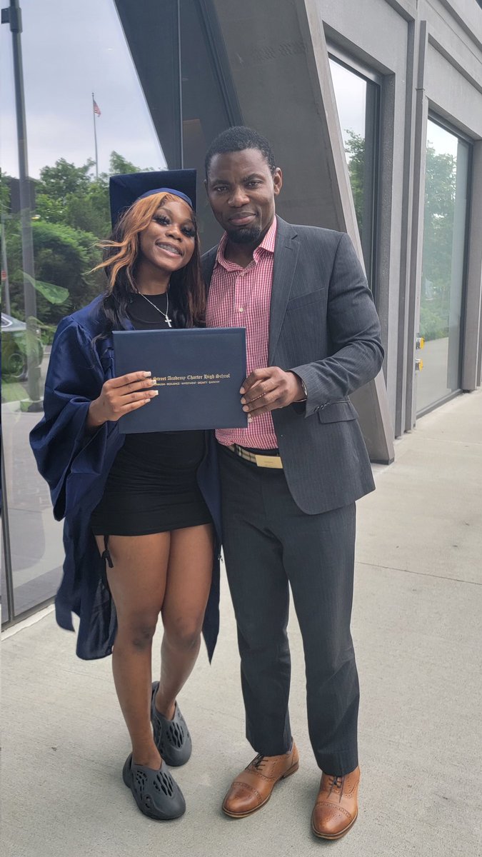daddysaj's tweet photo. Plrase help me  celebrate my daughter Esther Cole on her graduation day from Broom Street Academy to Penn State University with honors. Congrats... https://t.co/l5XZWwnznA