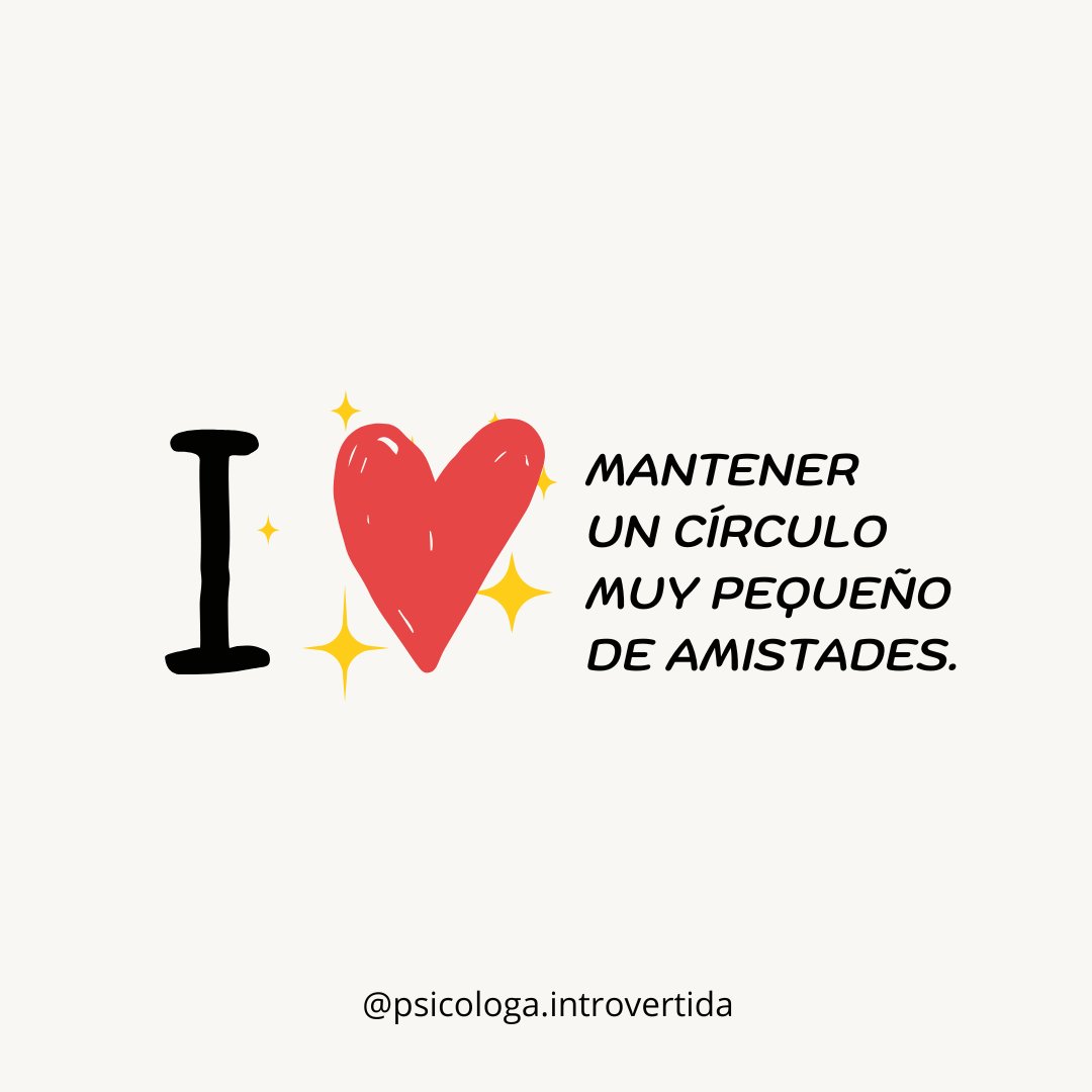 psiintrovertida's tweet image. Me gustan las reuniones pequeñas, los círculos pequeños. #soyintrovertida instagram.com/psicologa.intr…