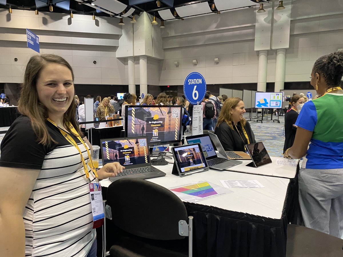 MrsKannekens's tweet photo. Sure enjoyed @gret and @mrshowell24 doing a playground presentation on Critical thinking in PBL at #ISTELive2022 #ISTE22
#ECOpenchat https://t.co/hebvudTHyH