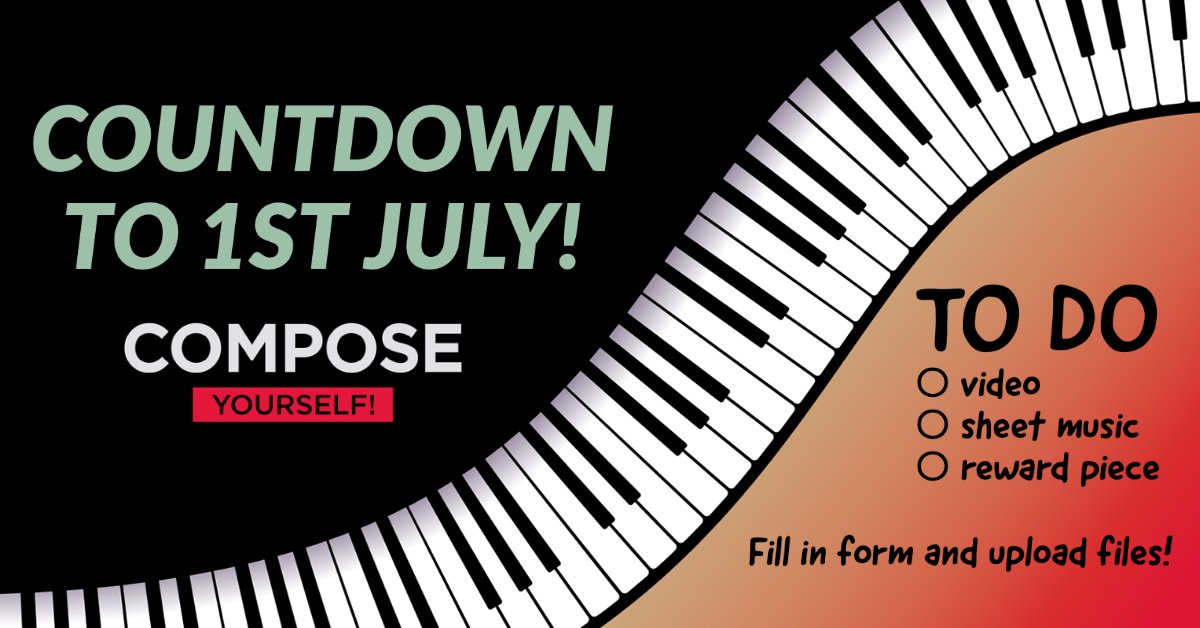YourselfCompose's tweet photo. Ready to enter? Remember to include your sheet music (if you are a competitive entrant) and choose a reward piece from our brilliant composers! You can find our guidelines along with the entry form:
https://t.co/Jw8wK0hOaa https://t.co/QAjs7hNzEm