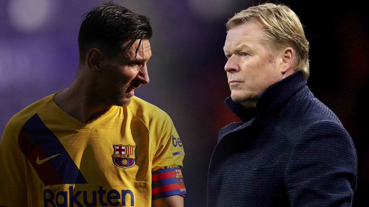 BarcaUniversal's tweet photo. Ronald Koeman: "They took Messi away from me. It was a very hard blow for me." https://t.co/DalaJ9c76F