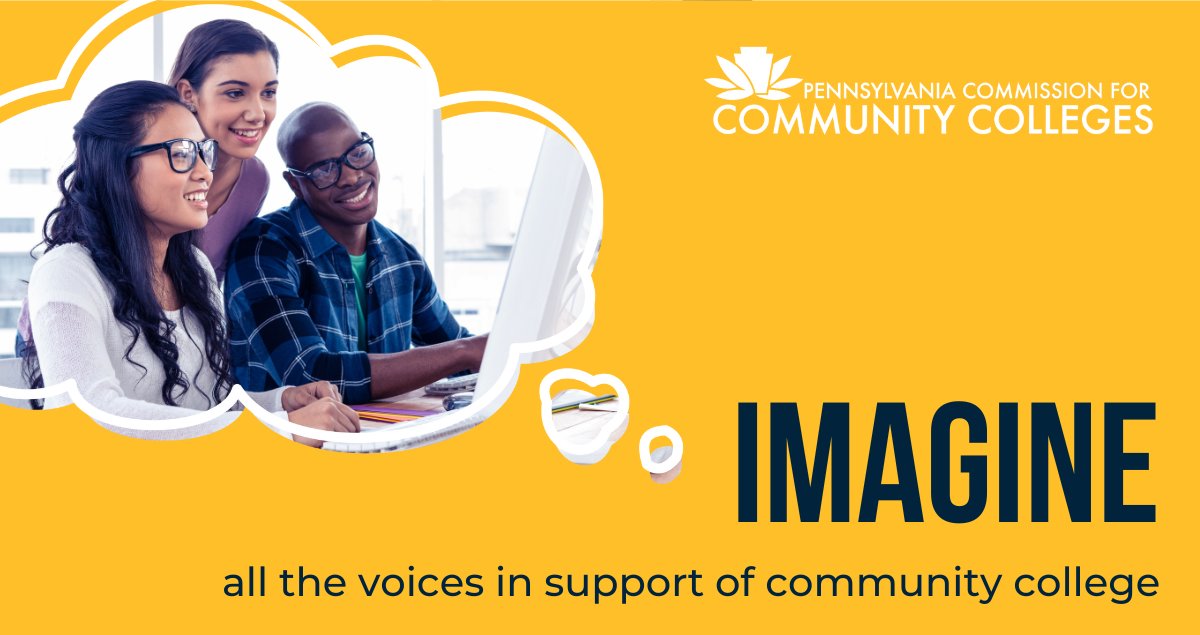 pacommunitycoll's tweet image. We need your help! Don’t just imagine @PennsylvaniaGov #ComminityColleges have the funding they need, help us make it a reality. Adding your voice takes less than a minute and could make all the difference. Take action now: bit.ly/PACommCollege. #PANeedsCommColl #FundCommColl