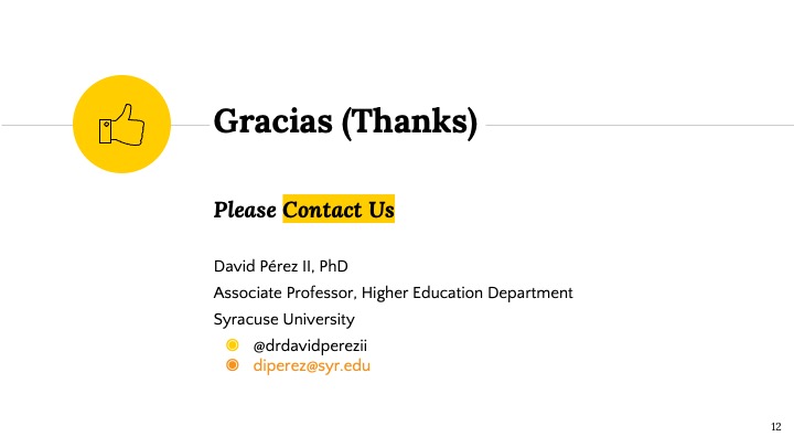 drdavidperezii's tweet photo. Come hear graduate Womyn of Color's #standpoint on #StudentSuccess in #HigherEd in Holiday 1 at 3:05 p.m.  We invite you to engage in dialogue with us about using #AntiDeficit perspectives in graduate education.  #NASPAtweets  #SSHE2022 https://t.co/0sVji7SDKZ