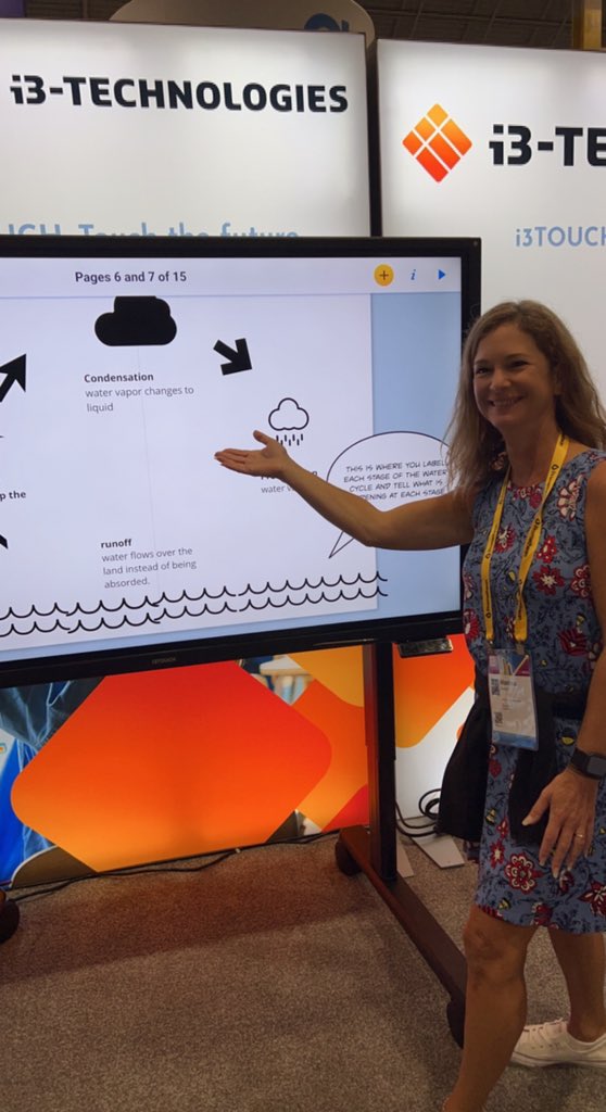 monica_roveri's tweet photo. Modeling @BookCreatorApp using an @i3_Technologies board mounted on a JORO Manufacturing #ProLift #mobilecart at #ISTELive https://t.co/iXCafowbny