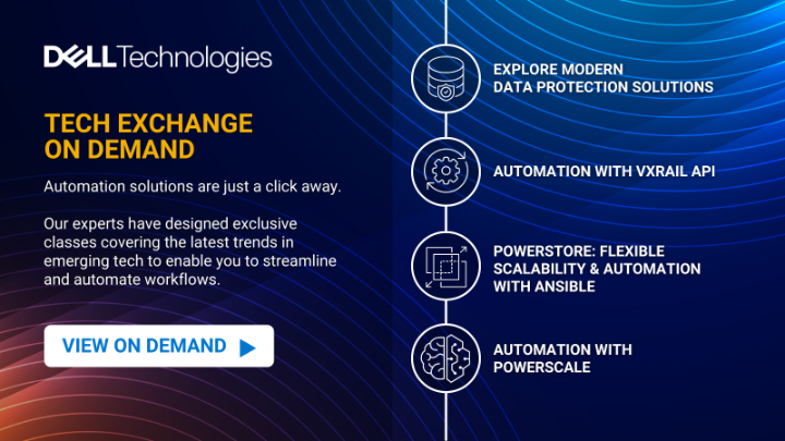 ceapadan5's tweet photo. Learn to leverage #automation to improve operational efficiency with these informative Tech Exchange sessions - available for free and on demand.

Check them out here: https://t.co/U7ggSU835o

#IWork4Dell

#technology #ai #webinar #VxRail #PowerStore #PowerScale https://t.co/7hPVLitbfw