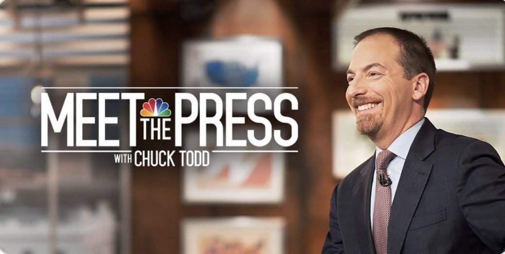 NickSchiavone's tweet image. I do not carry a brief for @PeggyNoonanNYC, but I suspect the chuckle (if the smile on his face is evidence) was led by @MeetThePress moderator @ChuckTodd.  Regrettably, he is no #TimRussert.  His cynicism is palpable with regard to this and other matters.  Not good for @NBCNews!
