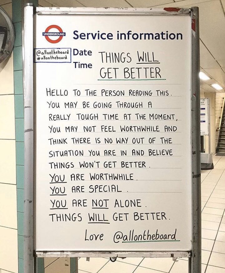 You are worthwhile.
You are special.
You are not alone.
Things will get better.

<a href="/allontheboard/">All On The Board</a>