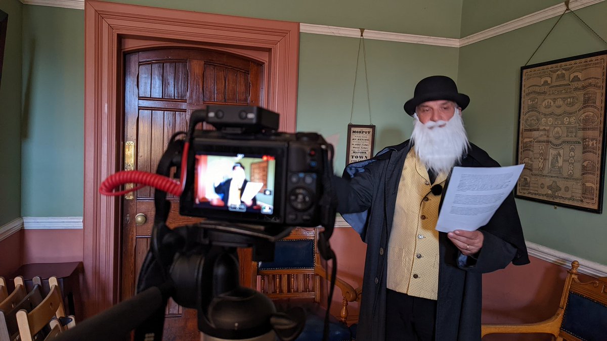 watchman1906's tweet photo. Never a dull day when you're filming with Simon 🎥 @Beamish_Museum @BeamishLearning https://t.co/qQUlrOJL3q