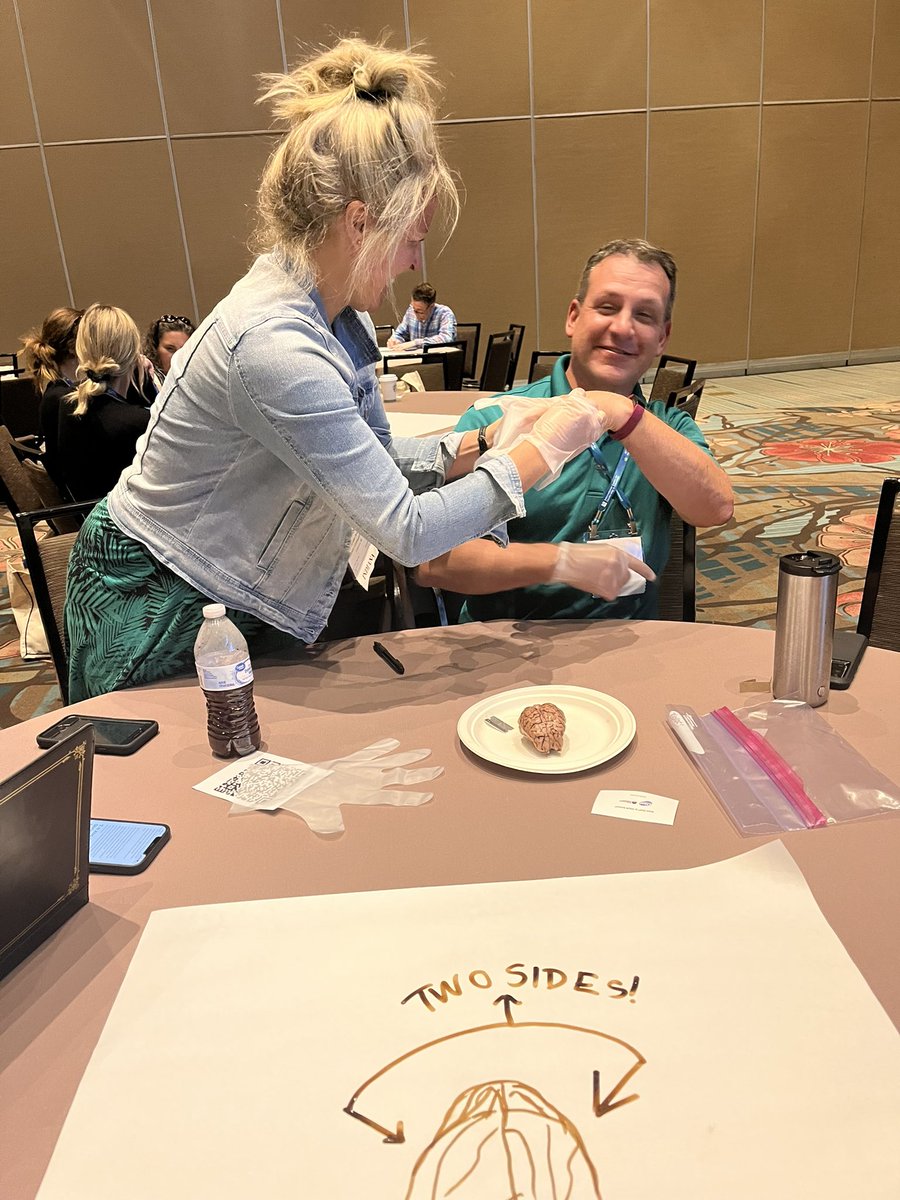 warrenfirst1's tweet photo. We dissected a sheep brain today and learned all about learning in Quad D! #MSC2022 @RigorRelevance @Lebanon_Schools https://t.co/wzHMA0VBgm