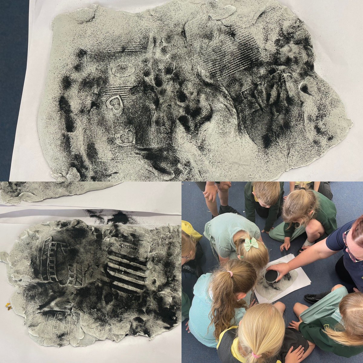 OakClassHoly's tweet photo. We have had a wonderful day with @starmanmick Planetarium today! We went into the dome and shared some fantastic knowledge about the moon landing. Then this afternoon, we tried astronaut food, made an amazing space collage and made moon prints in clay! 🌙 🌟 🌍 https://t.co/XmTLVLkPVu