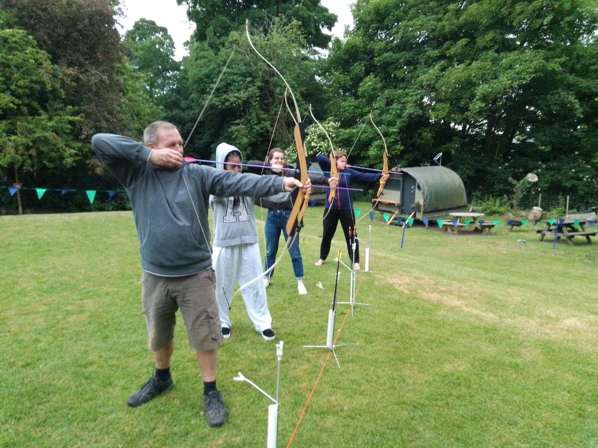 Alleyns_Lower's tweet photo. @Alleyns_School staff archery team showing the Year 7’s how it’s done 🏹🏹 maybe a new staff club… @AlleynsLowerSch @_JaneLunnon https://t.co/e7iv659O8j