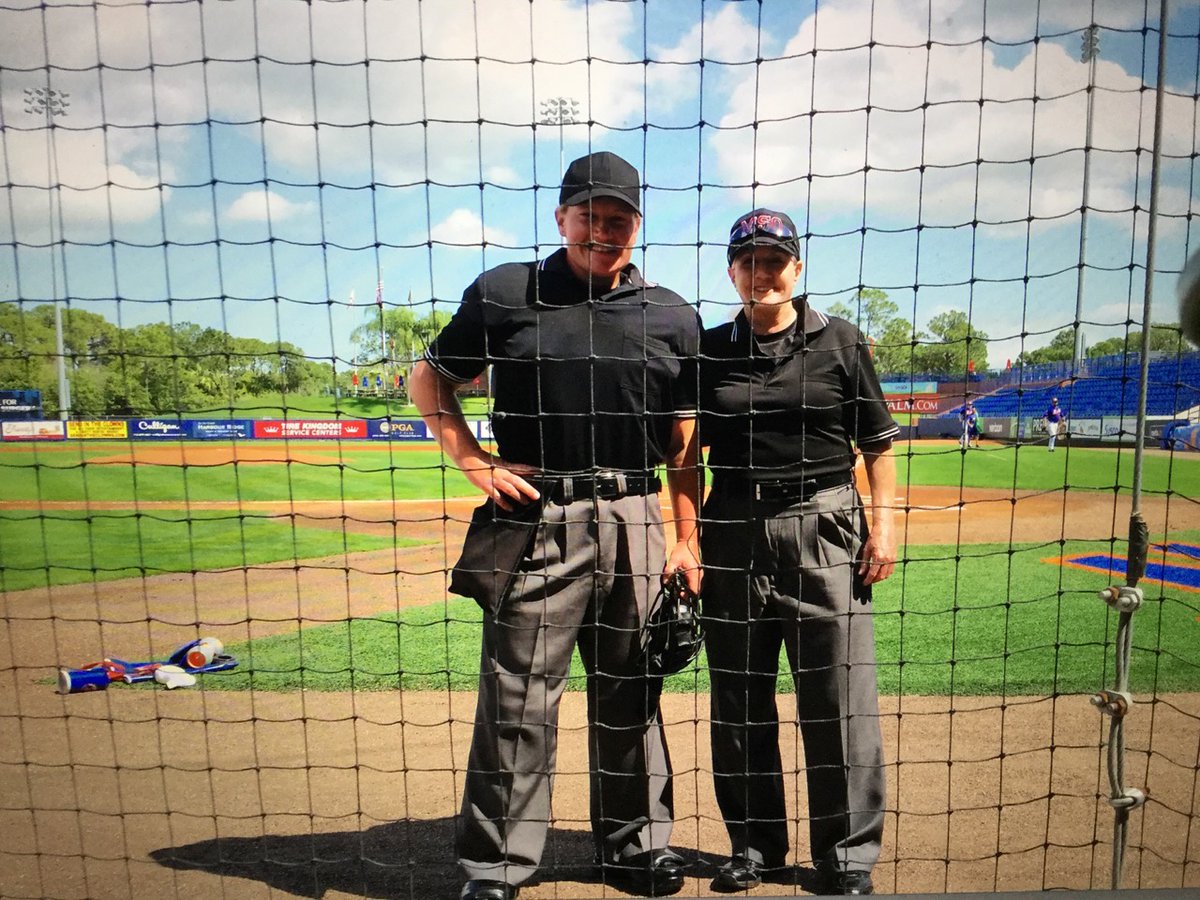 At the Richmond camp, attendees got the benefit of instruction by minor league umpires for the Flying Squirrels series: Kellen Martin, Tanner Moore, and my personal favorite Jen Pawol, who got her first taste of pro ball working a 2016 Mets spring training game with Yours Truly.