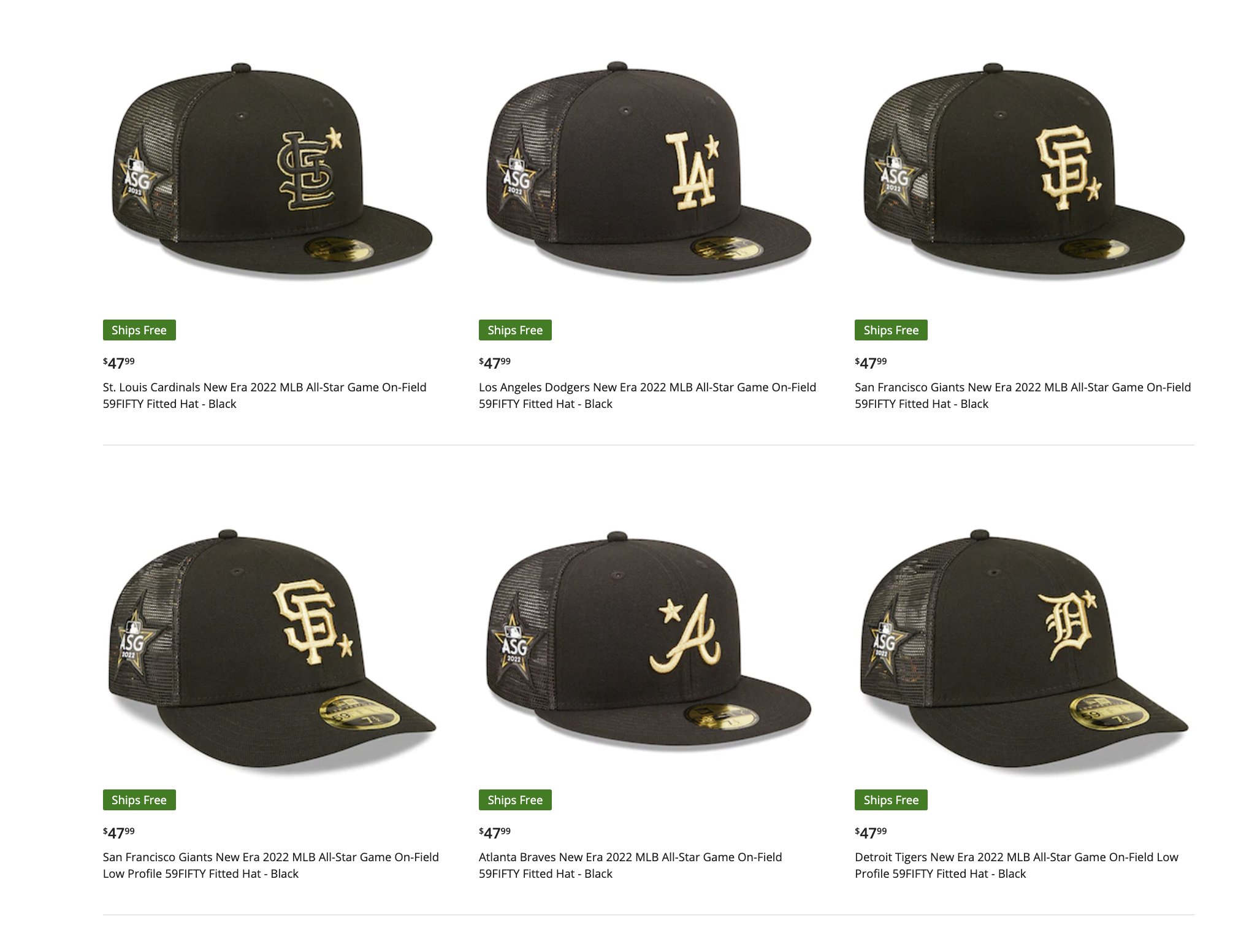 2022 MLB All-Star Game Cap Design Gives All 30 Teams the Gold –  SportsLogos.Net News