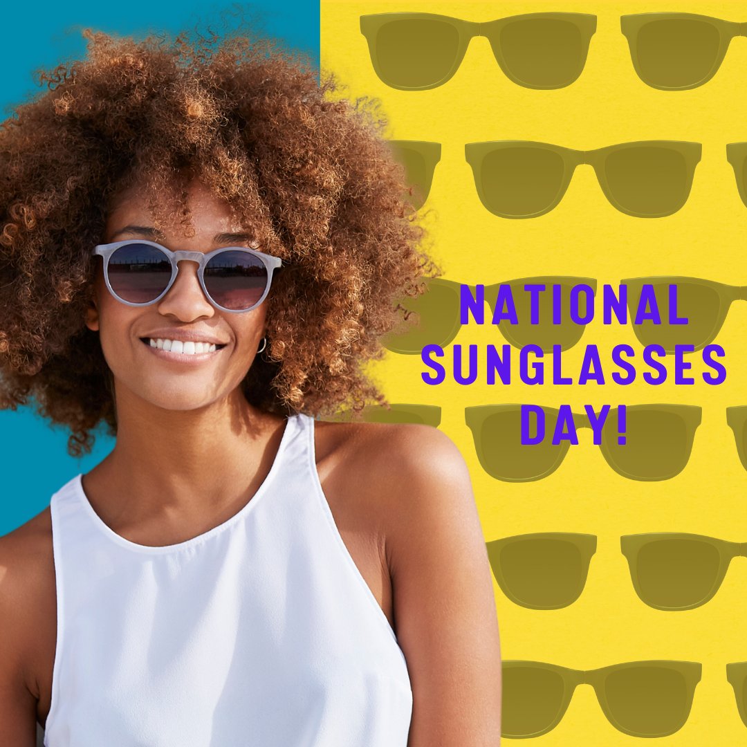 OAA_ORG's tweet photo. Happy National Sunglasses Day!
.
.
.
#oaa #opticiansassociationofamerica #optician #optical #helpingamericasee #vision #eyecare #eyewear #eyeglasses #sunglasses #glasses #nationalsunglassesday https://t.co/pPl33AmlKn