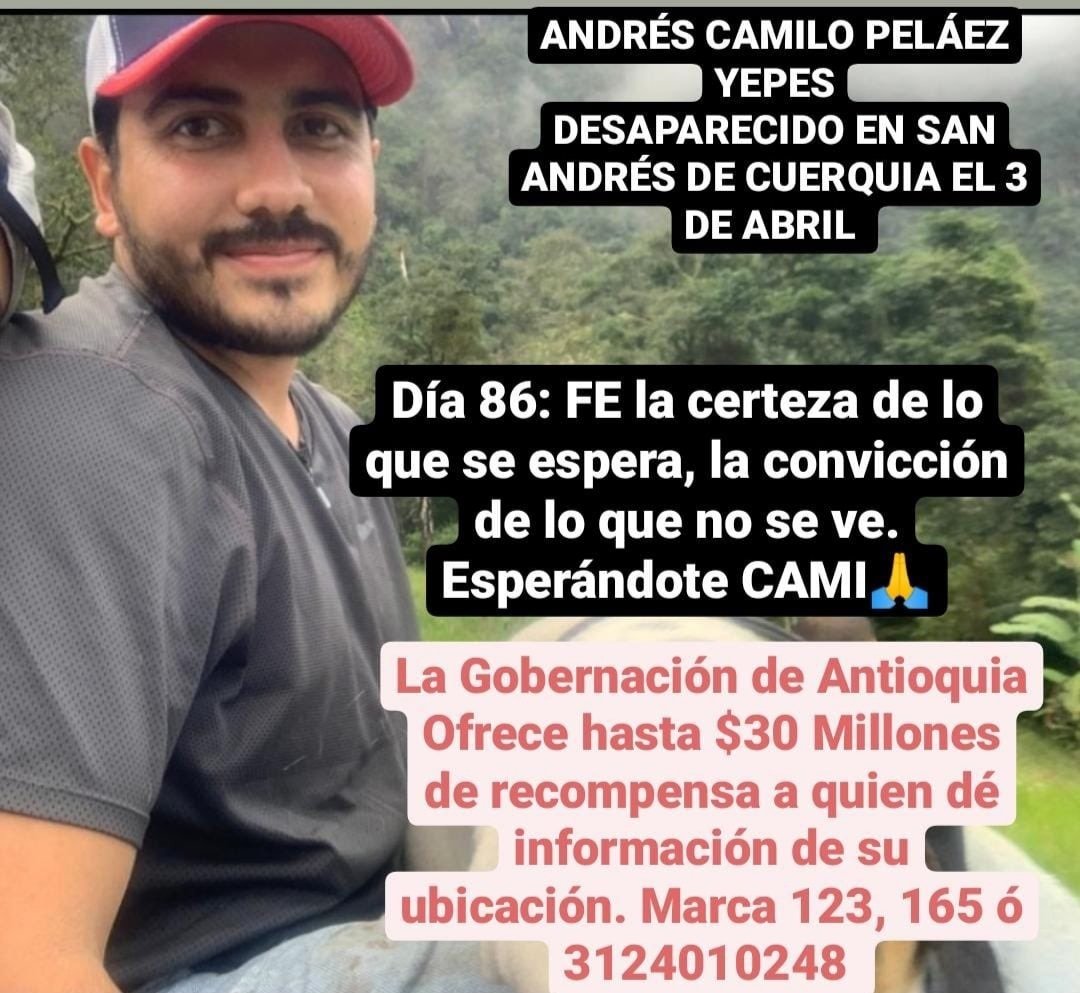 LalitaVelez3's tweet photo. Solo pido diez segundos para que nos regales un Rt, apoyemos por favor en la búsqueda de Andrés Camilo Peláez Yepes #HastaQueAparezca @MONYRODRIGUEZOF @ElizbethCristi7 @DonIzquierdo_ @FisicoImpuro @EpicuroDeSamos_ @MissPoirot07 
#DondeEstaCamilo https://t.co/wuwUirlXwK