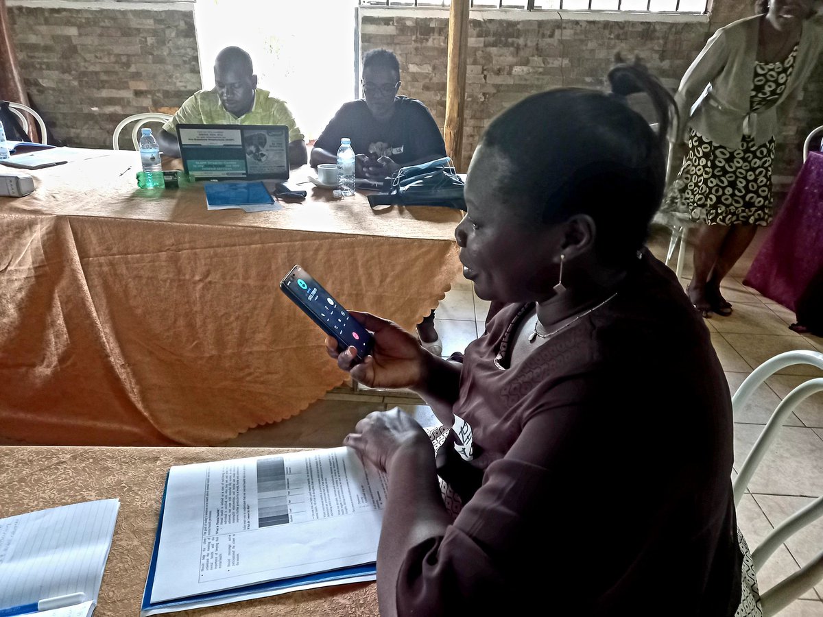 SeekGsp's tweet photo. Day 1 of the practical Tele-support Psychotherapy (TSP) of recruited counselors at Salvince catering services in Kampala.
#tsptraining
@Makerere
@MinofHealthUG
@WHOUganda
@MQmentalhealth
@USAIDUganda
@UNAIDS https://t.co/5zuzf2y476