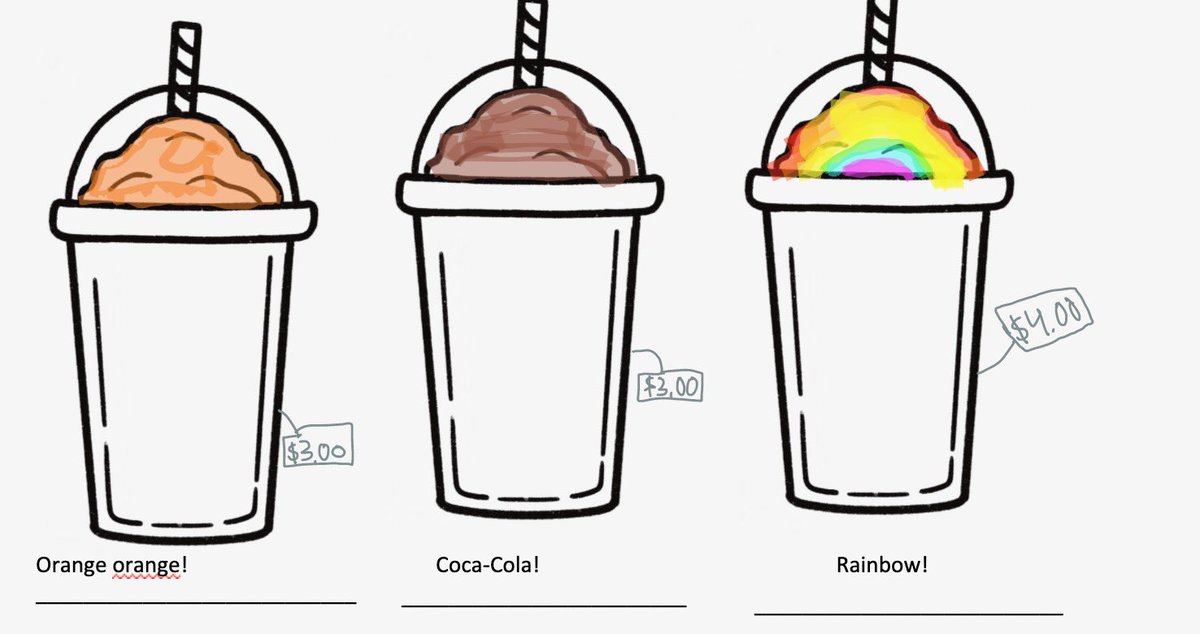 Today we made our own slushies using science! We also invented Slushy Shops with all kinds of flavours. Check out a few of these that pay homage our favourite Galaxy School! <a href="/GEVSchool/">GEVS</a> <a href="/DarinTeach/">Darin Carroll</a> <a href="/shelpike/">Shelley Pike</a>