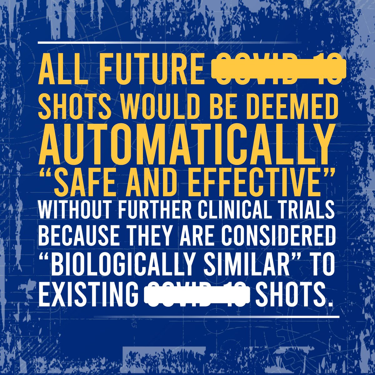 ChildrensHD's tweet photo. URGENT: Tell FDA’s VRBPAC members to vote NO on “Future Framework” tomorrow — they should NOT allow unregulated, unsafe, untested C- shots automatically pushed to market!

TAKE ACTION: https://t.co/RoRxUNlOAg

#StopTheShots #StopTheFramework #VoteNoFutureFramework 
#PharmaCartel https://t.co/48dxazeCon