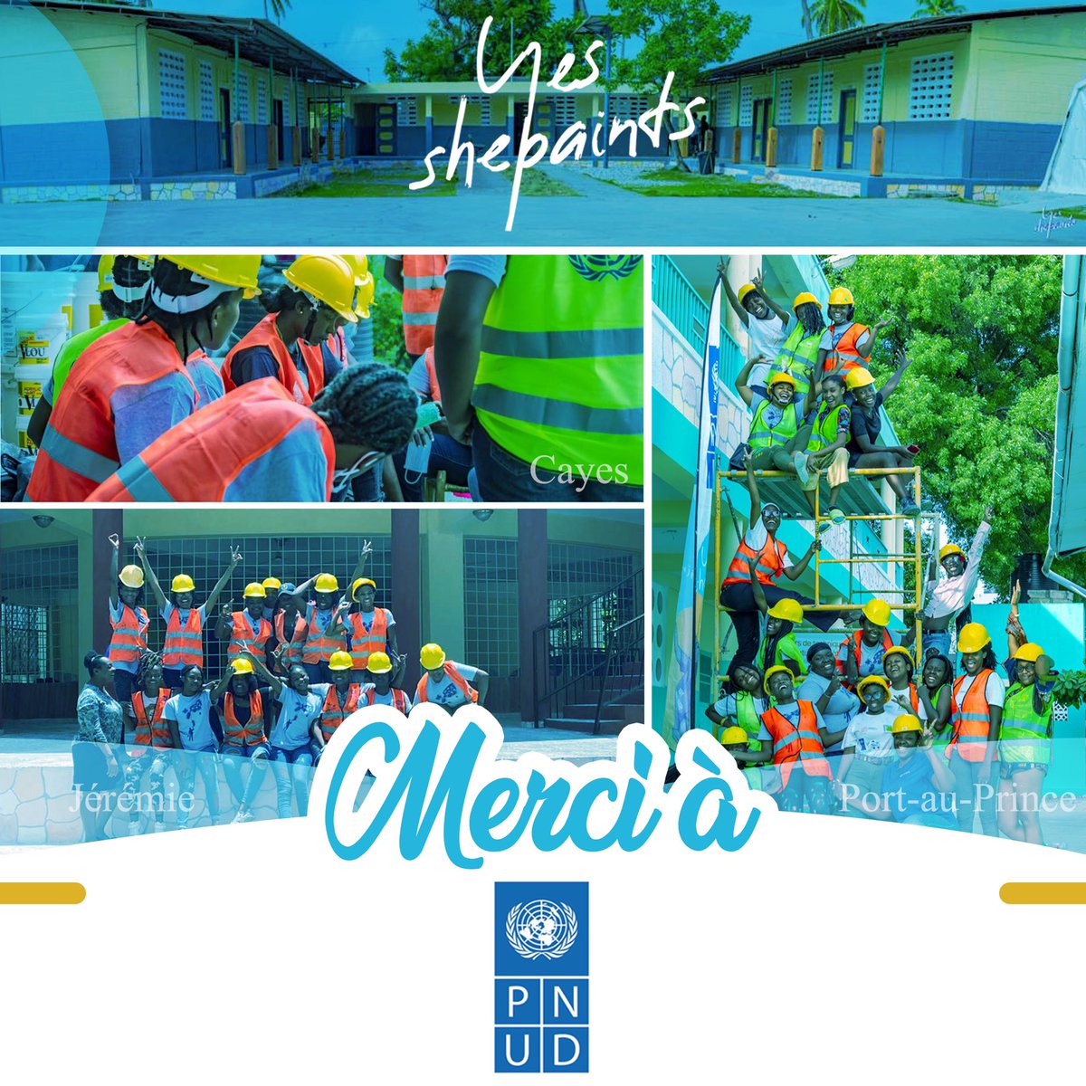 finixion_'s tweet photo. @yesshepaints remercie ses partenaires #matpar @undphaiti @finixion_ pour leur support au projet 🙏🏾@Urbanartconsult https://t.co/EoUF65YPY4