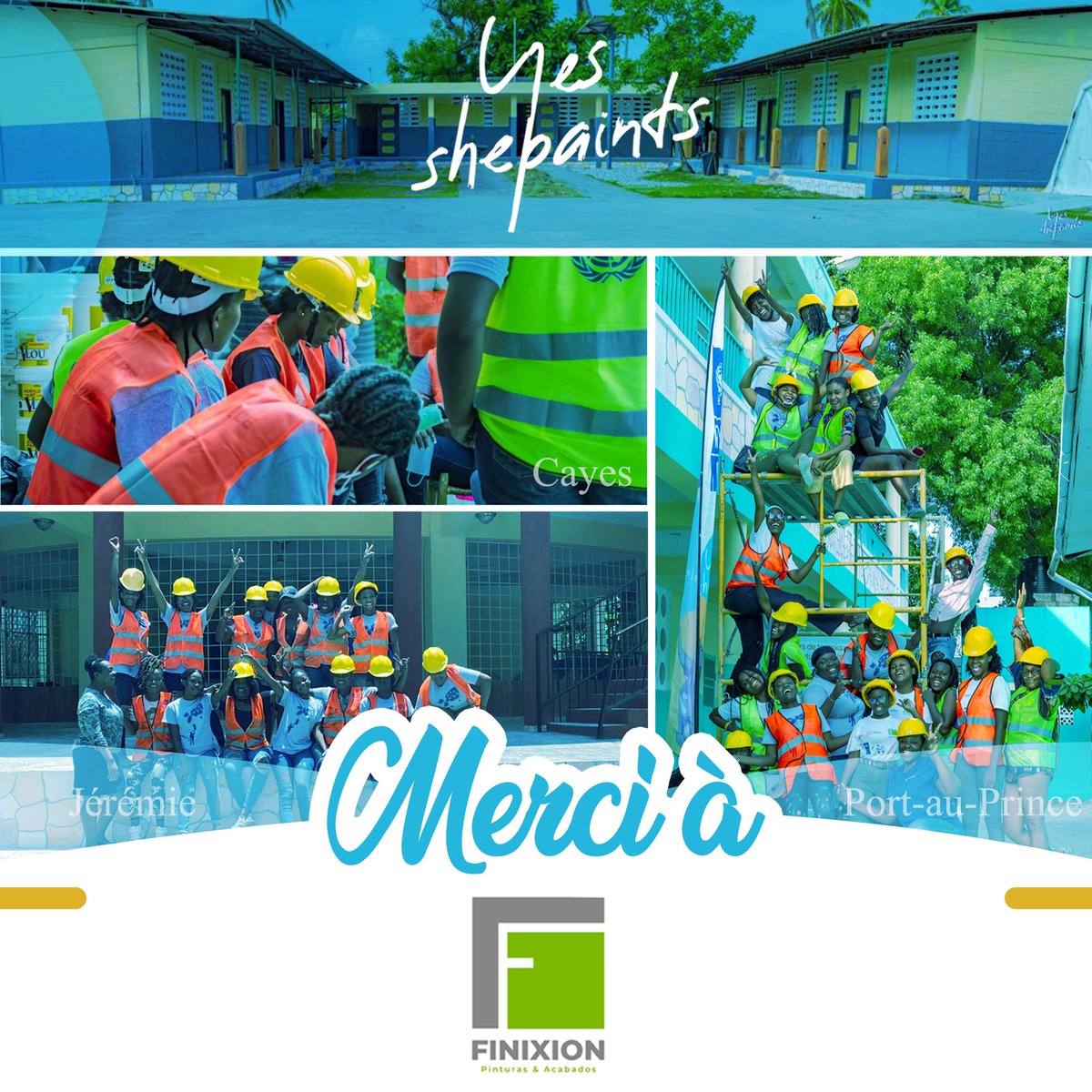 finixion_'s tweet photo. @yesshepaints remercie ses partenaires #matpar @undphaiti @finixion_ pour leur support au projet 🙏🏾@Urbanartconsult https://t.co/EoUF65YPY4