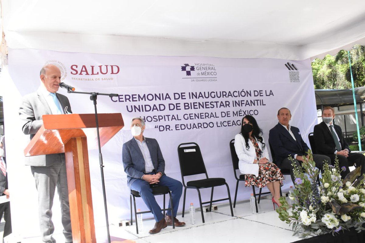 SSalud_mx's tweet photo. Hoy se inauguró la Unidad de Bienestar Infantil del @HGM_OD; evento encabezado por la directora general, Guadalupe Guerrero Avendaño, y el director de @INSABI_mx, Juan Antonio Ferrer Aguilar. https://t.co/FbkeO4HVUH