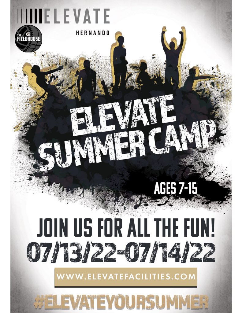 ElevateFac's tweet photo. Summer camp registration for ELEVATE-Hernando at The Gatorade Fieldhouse is OPEN ‼️ check out the link below or visit our website to sign up now!

https://t.co/GKmkE2gsQW https://t.co/74b3GdcpUd