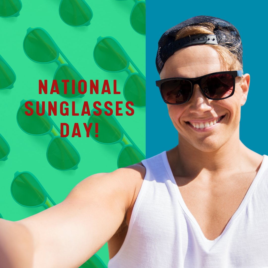 OAA_ORG's tweet photo. Happy National Sunglasses Day!
.
.
.
#oaa #opticiansassociationofamerica #optician #optical #helpingamericasee #vision #eyecare #eyewear #eyeglasses #sunglasses #glasses #nationalsunglassesday https://t.co/RKBiyYvfgM