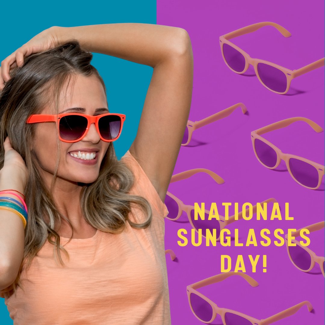 OAA_ORG's tweet photo. Happy National Sunglasses Day!
.
.
.
#oaa #opticiansassociationofamerica #optician #optical #helpingamericasee #vision #eyecare #eyewear #eyeglasses #sunglasses #glasses #nationalsunglassesday https://t.co/Pw9leRep3L
