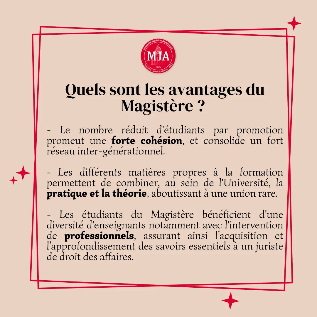 Magistère - DJCE de Paris 2 tweet media