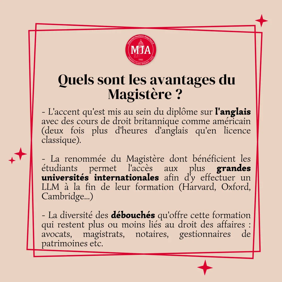 Magistère - DJCE de Paris 2 tweet media