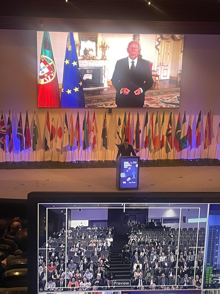 ISUnet's tweet photo. Marcelo Rebelo de Sousa, President of #Portugal, sent a welcome video to #SSP22 and #ISU. We are honored to be here in #sunny #Oeiras. #seasunspace #ptspace #portugalspaceagency #education https://t.co/BUzygQuBdY