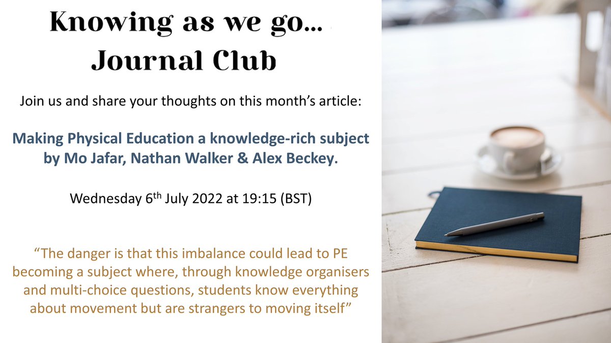 NWalkerPE's tweet photo. PE Community, come and join us on the 6th July to talk all things PE and connect with others in the PE Network.

See the invitation below and a link to register for the event. #EduPE #RT

@mojafarPE @ImSporticus @PEScholar @WannaTeachPE @Lee_Sullivan85 

https://t.co/iWhrYDnNjB https://t.co/ETk0YHiXdb