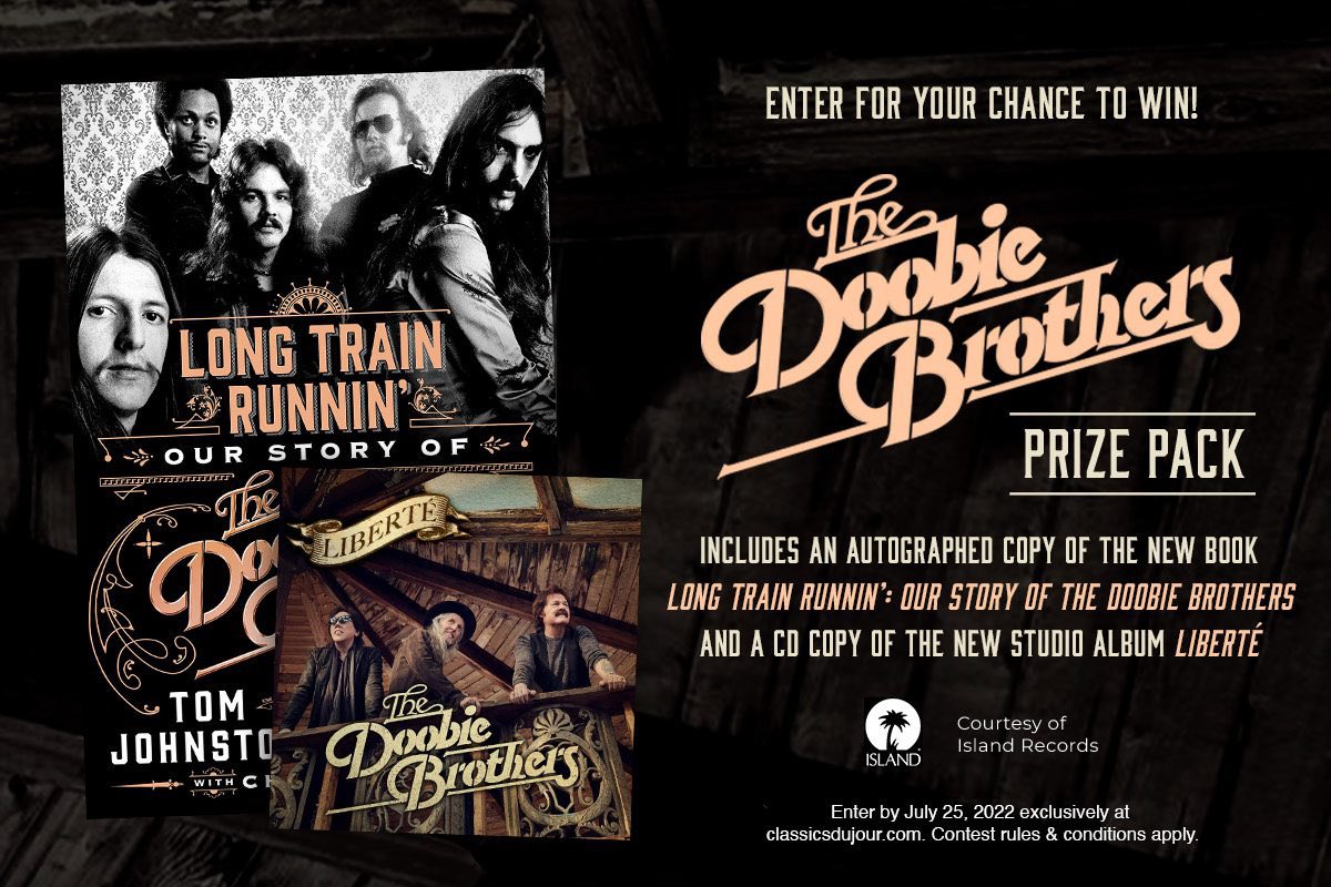 Enter for your chance to win a Doobie Brothers prize pack, including an autographed book on classicsdujour.com! classicsdujour.com/.../doobie-bro…